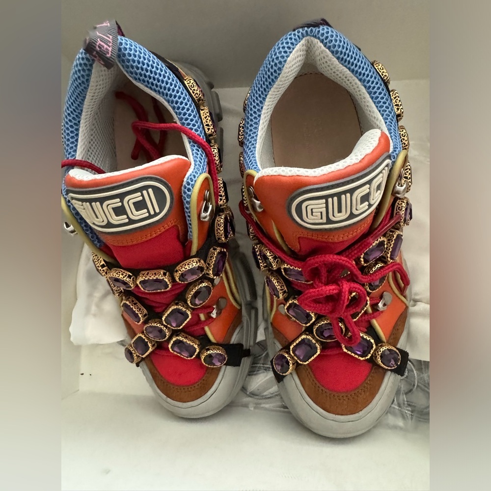 Gucci Flashtrek leather trainers